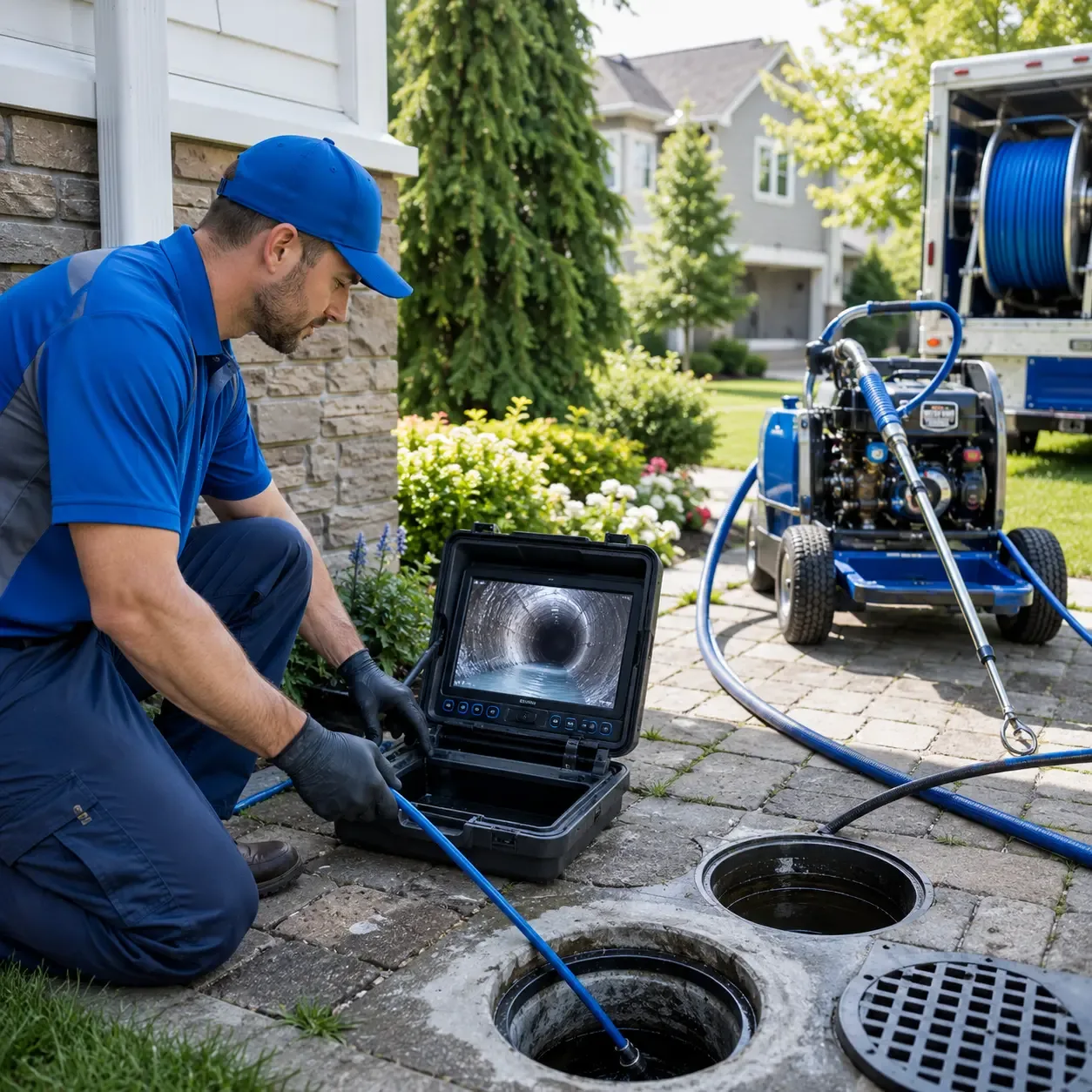 Outdoor drain cleaning professionals serving Amber, OK