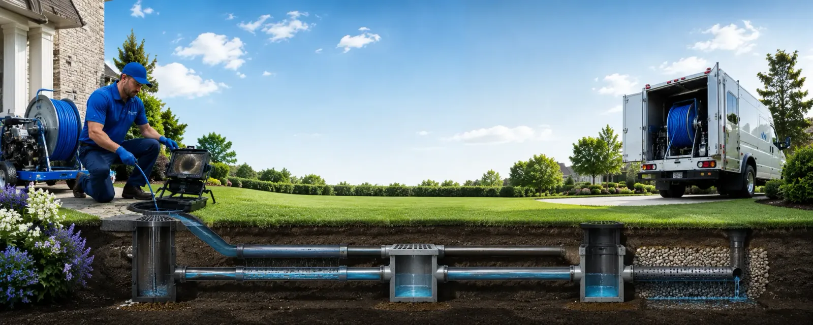Outdoor drain cleaning information for Amber, OK